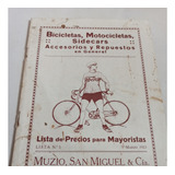 Antiguo Catálogo: Bicicletas, Motos Y Accesorios - Año 1923