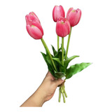 X5 Tulipanes Flores Artificiales Decoración Hogar