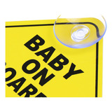 Letrero Aviso Baby On Board! Reflectivo Carro Bebe A Bordo 