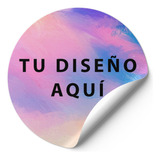 100 Stickers Personalizados De 5x5 Cm Troquelados