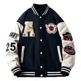 Chaquetas Bomber De Hip Hop For Hombre, Flocado Con Letras