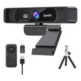 Webcam Spedal Ff931 Hd 4k 120 Wide Streaming Controle Remoto