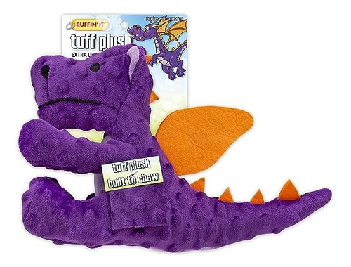 Ruffin' It - Juguete De Peluche Para Perro - Dragón Morado