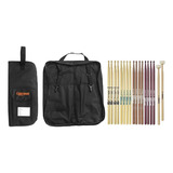 Kit Bag De Baquetas Bag 01p + Set Baquetas 9 Pares Liverpool