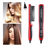 Escova Alisadora 2 Em 1escova Ânion Hair Basiqe Sleek