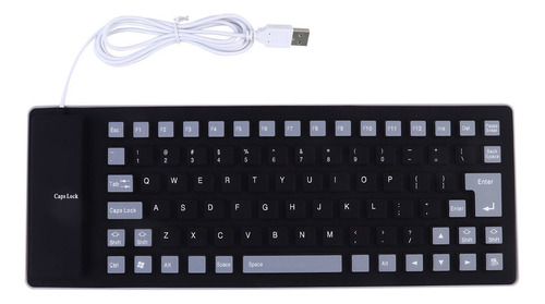 Teclado Silencioso De Silicona Con Cable