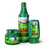 Kit Cresce Cabelo Shampoo Máscara E Leave-in Forever Liss