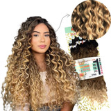 Cabelo Orgânico Cacheado Natural Sophia 270gr 70cm + Brinde 