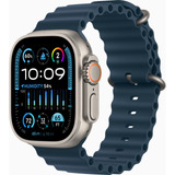Apple Watch Ultra 2 Titânio 49mm Pulseira Oceano Azul