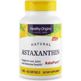 Astaxantina 4mg Astapure 60 Softgels - Healthy Origins Sabor Sem Sabor