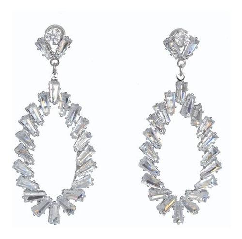 Aretes Colgantes Largos De Fiesta Con Cristal