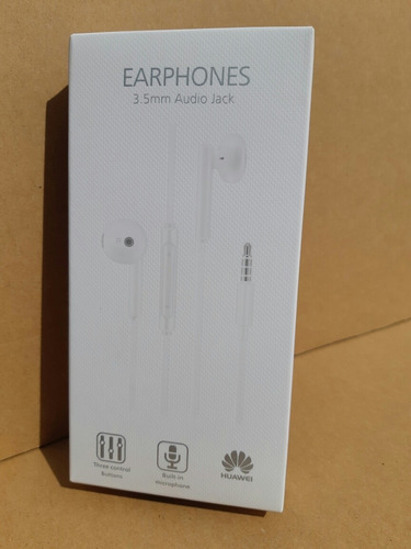 Audífonos Huawei Alambricos Color Blanco Am115