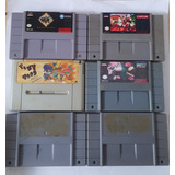 Lote De 6 Cartuchos/fitas /jogos Para Super Nintendo 