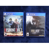 Juego Físico Resident Evil 2 Remake Y Village Originales Ps4