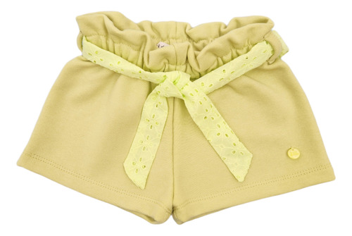 Short Mini Anima Algodón Bermuda Lazo Bebé Kids Lima