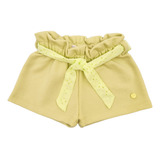 Short Mini Anima Algodón Bermuda Lazo Bebé Kids Lima