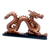 Dragão Celestial Chinês Com Base Gg Estatueta 29 Cm