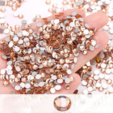 1440pzs Pedreria Cristal Diamantes Para Uñas Decoración Ss16 Color Champán Ss16-3.8-4.0mm