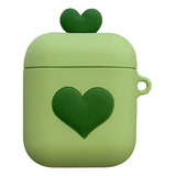 Funda Para Auriculares Inalámbricos De Silicona Green Love H