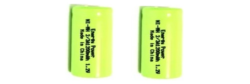 Bateria 2/3a 1200mah 1,2v Planet Battery ( Kit 02pçs )