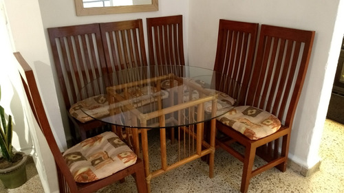 6 Sillas Para De Madera Pino Para Comedor.