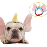 Cheeseandu Pet Costume Cute Elephant Headband French Bulldog