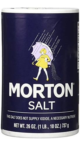 Morton Salt Sal Regular, 26 Oz, (paquete De 2)