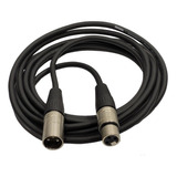 Cabo Microfone Dmx Xlr Canon Balanceado 3 Metro Plug Roxtone