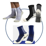 Kit 3 Pares Meias Antiderrapante Futebol Pro Socks Esportiva