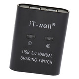 Usb 2.0 Manual Exchange Switch Hub Kvm 2 Puertos