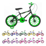Bicicleta Bike Infantil Roda Aro 16 Urbana Apoio Rodinhas