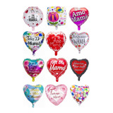 Pack 25 Globos Metálicos Día De La Madre 45 Cm