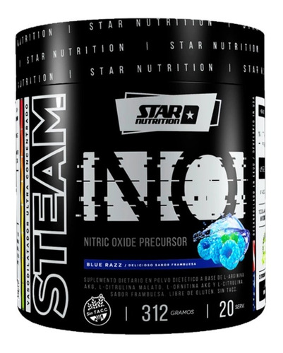 Steam No 312 Gr Star Nutrition Arginina Oxido Nitrico Citrulina Pre Entreno