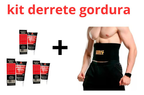 Cinta Redutora Queima Gordura Cross Fit + Gel Lipo Redutor