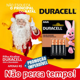 Pilha Duracell Aaa C/4 - Kit C/3 Cartelas