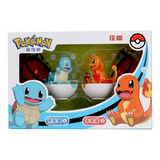 Set Figuras Pokemon Charmander Y Squirtle En Pokebola