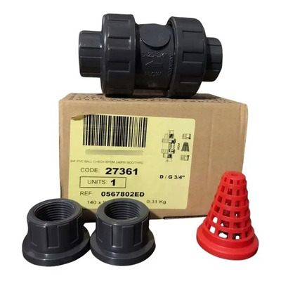 Valvula Check De Bola 3\u002F4  Pvc Epdm Cepex | Envío gratis