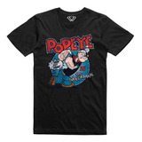 Playera T-shirt Popeye El Marino Espinacas Vintage