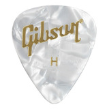 Caña Gibson Pearloid White Heavy Aprw12 74h (paquete De 12), Color Blanco