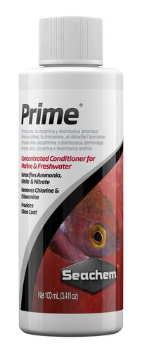 Seachem Prime 50ml Acondicionador Rinde 2000 Litros - Oferta