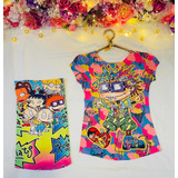 Blusa Rugrats Carlitos Reptar Urbano Moda Ropa Mujer Tommy