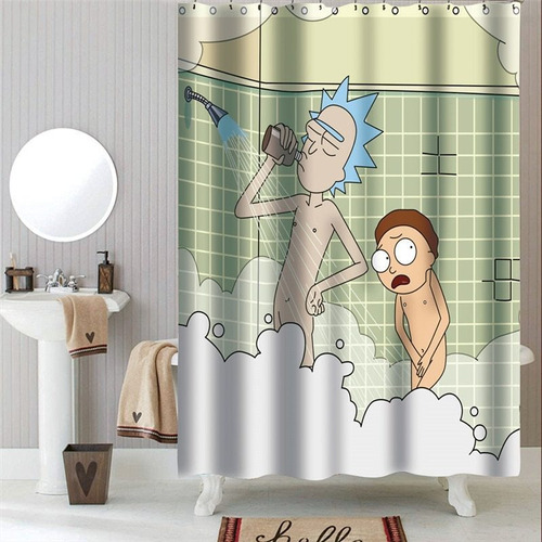 Nueva Cortina De Ducha De Dibujos Animados Super Shower Para