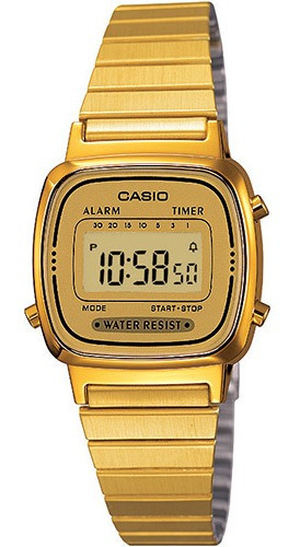 Relógio Feminino Casio Mini La670wga-9df Original + Nf