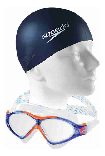 Óculos De Natação Speedo Omega Sf Swim Mask + Touca