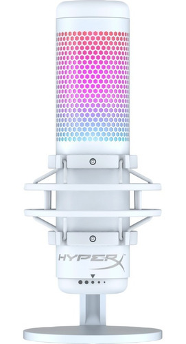 Micrófono Condensador Hyperx Quadcast S Streaming White Rgb