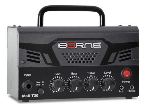 Cabeçote Para Guitarra Borne Mob T30 Chumbo