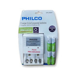 Cargador De Pilas Y Baterias 9v Philco Incluye 4 Recargables