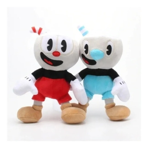 Pelúcia Cuphead E Mugman 25cm Xicrinho Caneco