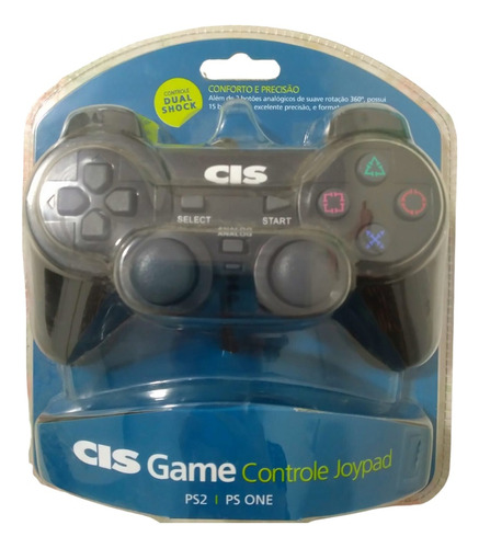 Controle Dual Shock Cis Game Ps2 Psone Joystick