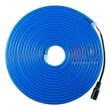 Neon Flex Rollo 5m 12v Ip68 Sumergible Azul Incluye Fuente